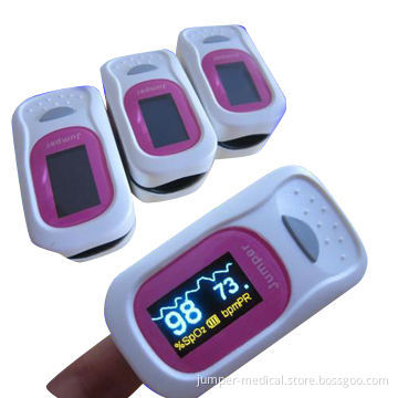 Finger Pulse Oximeter with Waveform Beep, Adjustable Alarm Function and OLED Color & CE Certified